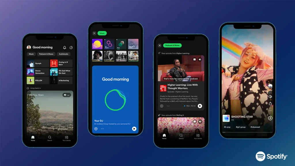 Spotify Premium modo offline interface mobile
